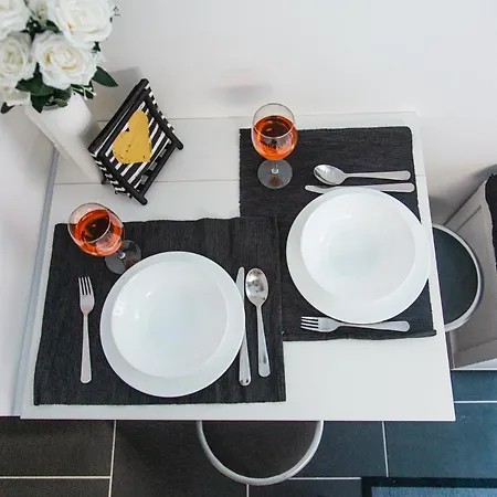 Apartment Black & White With A Gift Soft Panda *